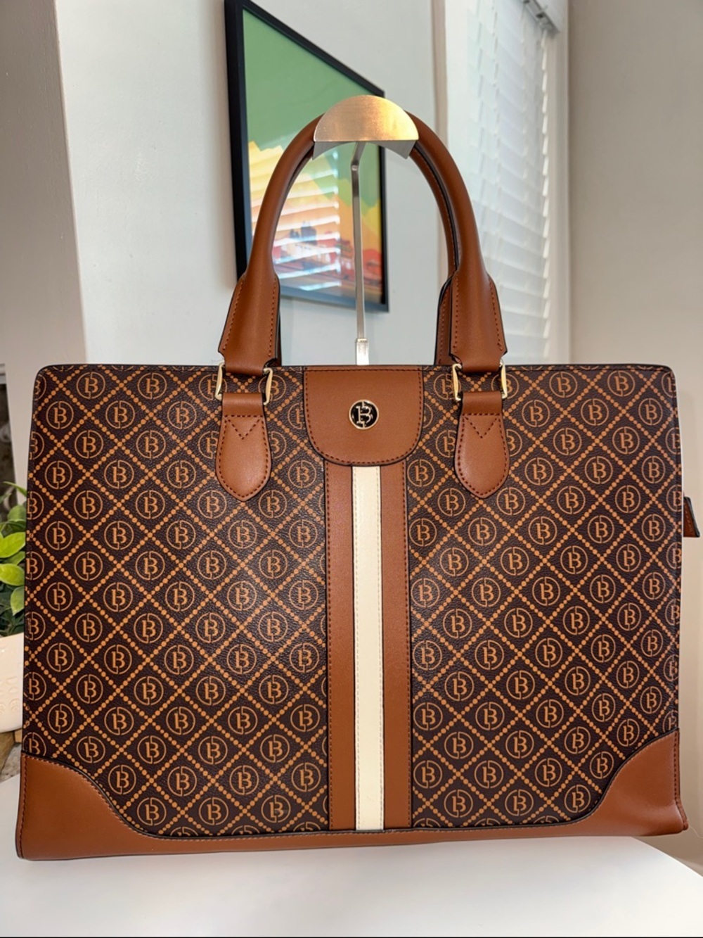 Bostanten Stroud Vintage Leather Briefcase